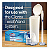 ToiletWand Toilet Cleaning Refills, Toilet Cleaning Scrubbing Pads, Blue/White, 10/Pack, 6 Packs/Carton (31620)
