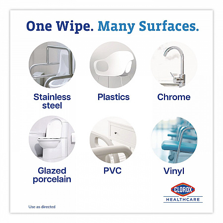 VersaSure Cleaner Disinfectant Wipes, 1-Ply, 6.75 x 8, Fragranced, White, 85/Canister, 6 Canisters/Carton (31757)