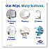 VersaSure Cleaner Disinfectant Wipes, 1-Ply, 6 x 5, Fragranced, White, 150 Towels/Canister (31758EA)