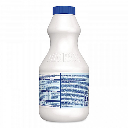 Concentrated Regular Disinfecting Bleach, Unscented, 24 oz Bottle, 12/Carton (32251)