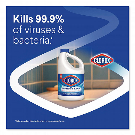 Concentrated Regular Disinfecting Bleach, Unscented, 81 oz Bottle, 6/Carton (32263)