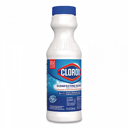 Concentrated Regular Disinfecting Bleach, Unscented, 11 oz Bottle, 28/Carton (32436CT)