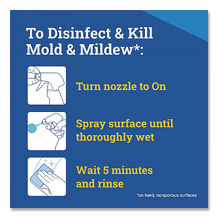 CloroxPro Disinfecting Instant Mold and Mildew Remover, Unscented, 32 oz Smart Tube Spray, 9/Carton (35600CT)