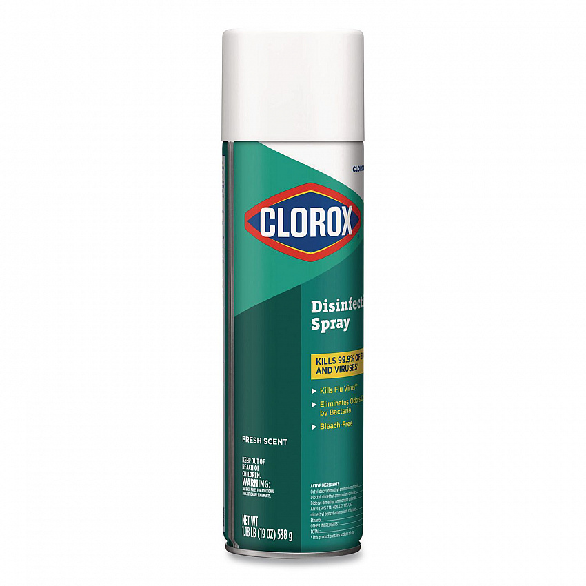 CloroxPro Disinfecting Spray, Fresh Scent, 19 oz Aerosol Spray, 12/Carton (38504CT)