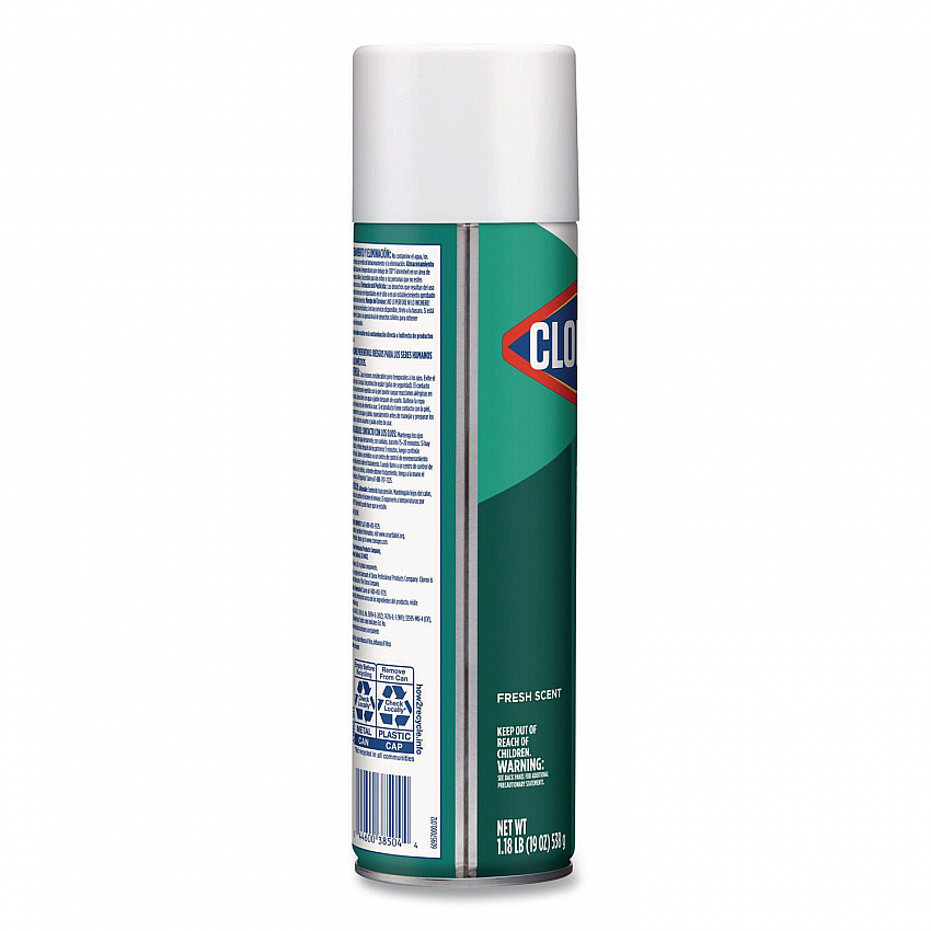 CloroxPro Disinfecting Spray, Fresh Scent, 19 oz Aerosol Spray, 12/Carton (38504CT)