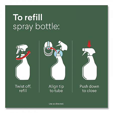 Disinfecting All Purpose Cleaner Spray, Crisp Lemon Scent, 32 oz Bottle, 9/Carton (60044CT)