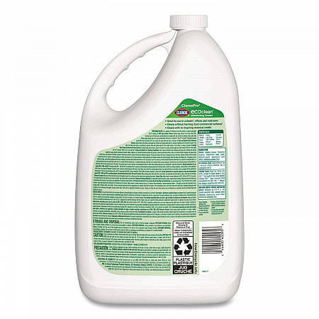 Clorox Pro EcoClean Disinfecting Cleaner, Unscented, 128 oz Refill Bottle, 4/Carton (60094CT)