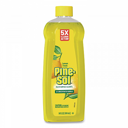 Multi-Surface Cleaner Concentrated, Lemon Fresh Scent, 14 oz Bottle, 12/Carton (60148CT)