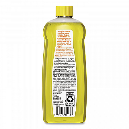 Multi-Surface Cleaner Concentrated, Lemon Fresh Scent, 14 oz Bottle, 12/Carton (60148CT)