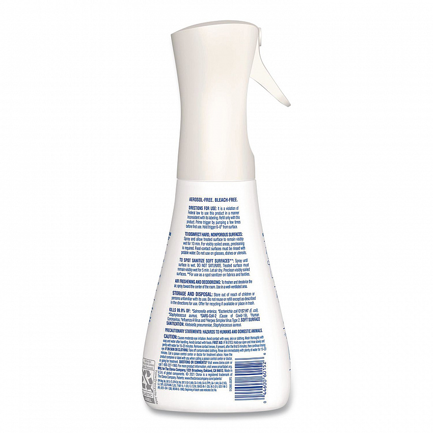 Disinfecting Mist, Eucalyptus Peppermint Scent, 16 oz Spray Bottle (60152)