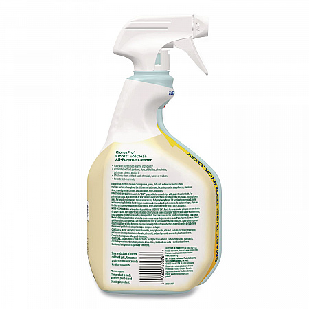 Clorox Pro EcoClean All-Purpose Cleaner, Unscented, 32 oz Spray Bottle, 9/Carton (60276CT)