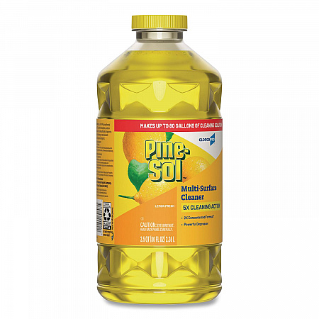 CloroxPro Multi-Surface Cleaner Concentrated, Lemon Fresh Scent, 80 oz Bottle, 3/Carton (60607CT)