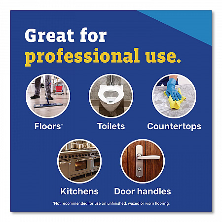 CloroxPro Multi-Surface Cleaner Concentrated, Sparkling Wave Scent, 80 oz Bottle, 3/Carton (60609CT)