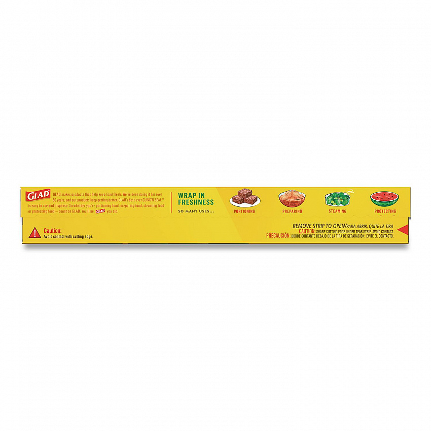 Cling'N Seal Plastic Food Wrap, 12" x 33.3 yd, 100 sq ft Roll, 16 Rolls/Carton (60684)