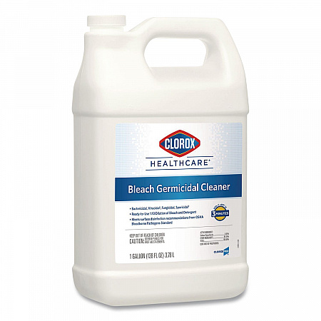 Bleach Germicidal Cleaner, Unscented, 128 oz Refill Bottle, 4/Carton (68978)
