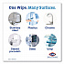Dispatch Hospital Cleaner Disinfectant Towels w/Bleach, 1-Ply, 6.75 x 8, Unscented, White, 150/Canister, 8 Canisters/Carton (69150)