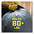 ForceFlexPlus Drawstring Large Trash Bags, 30 gal, 1.05 mil, 30