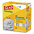 CloroxPro ForceFlex Tall Kitchen Drawstring Trash Bags, 13 gal, 23.75 x 24.88, Gray, 100/Box (70427)
