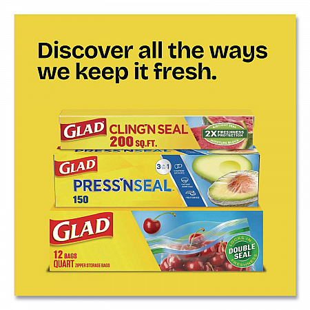 Press'n Seal Food Plastic Wrap, 70 sq ft, 12/Carton (70441)