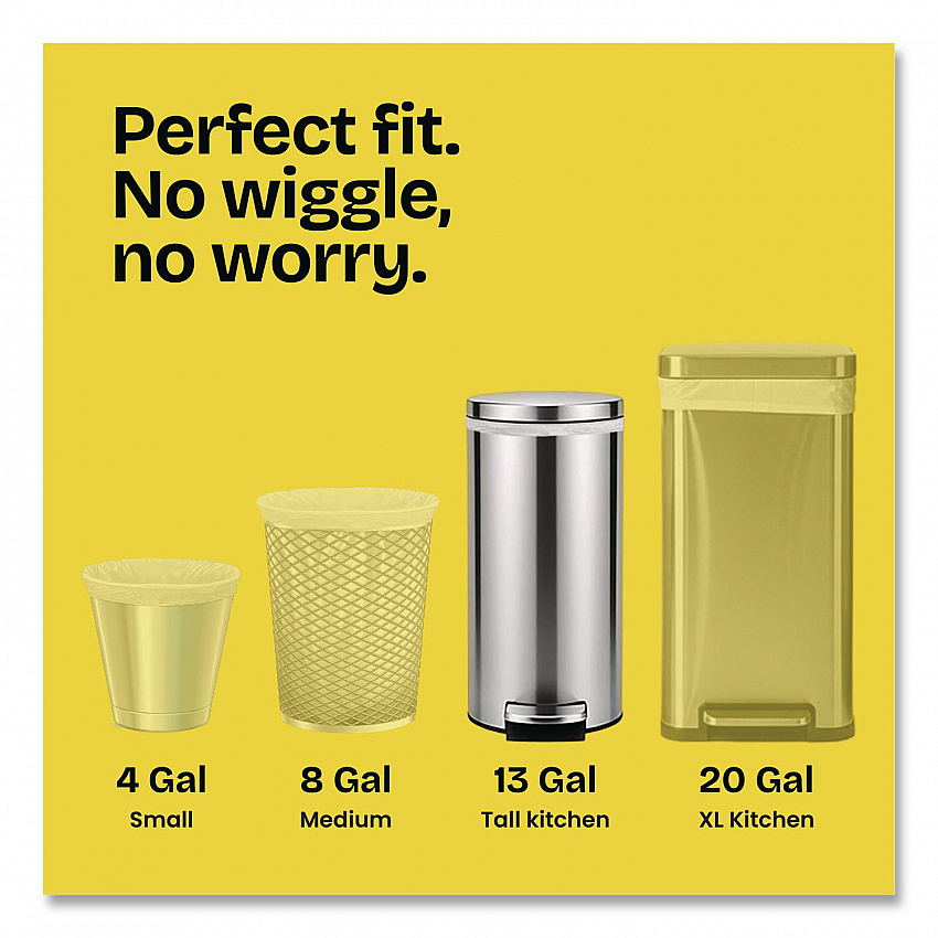 ForceFlex Kitchen Drawstring Trash Bags, 13 gal, Gain Original Scent, 24" x 27.38", White, 80 Bags/Box, 3 Boxes/Carton (78900)