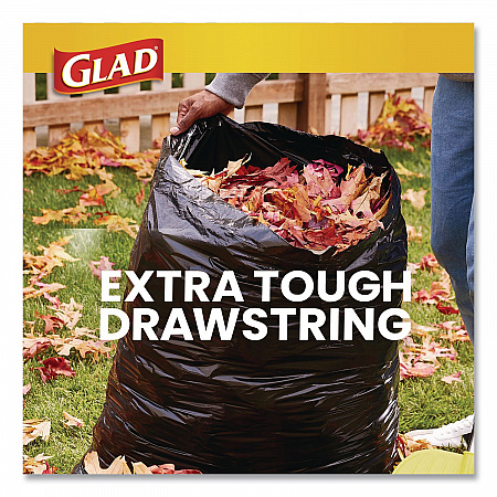 Guaranteed Strong Large Drawstring Trash Bags, Three-Ply, 30 gal, 1.05 mil, 30