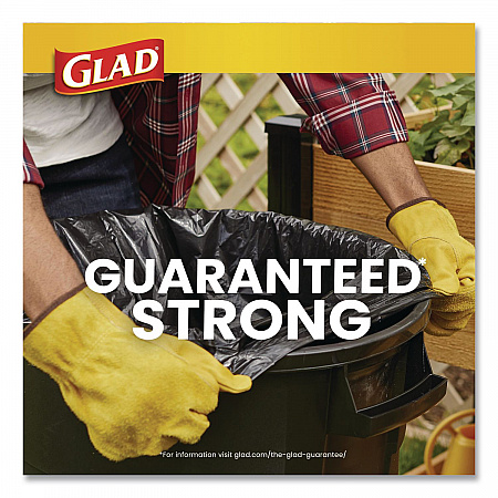 Guaranteed Strong Large Drawstring Trash Bags, Three-Ply, 30 gal, 1.05 mil, 30