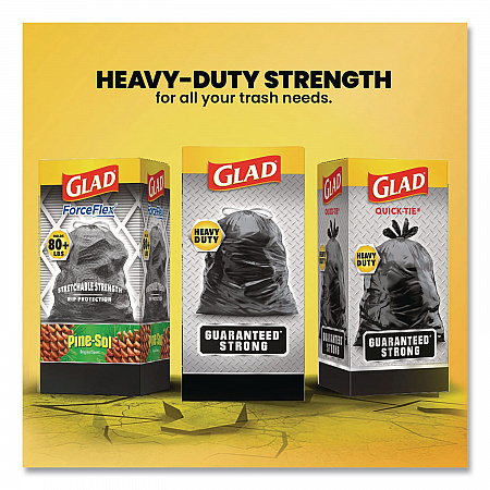 Guaranteed Strong Large Drawstring Trash Bags, Three-Ply, 30 gal, 1.05 mil, 30