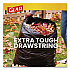 Guaranteed Strong Large Drawstring Trash Bags, Three-Ply, 30 gal, 1.05 mil, 30 x 33, Black, 28/Box (78966BX)