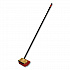 Bi-Level Floor Scrub Brush, Red Polypropylene Bristles, 10