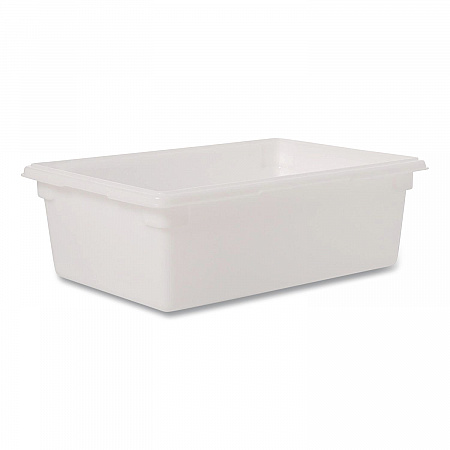 Food/Tote Boxes, 12.5 gal, 18 x 9 x 9, Plastic, White (FG350000WHT)