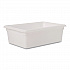Food/Tote Boxes, 12.5 gal, 18 x 9 x 9, Plastic, White (FG350000WHT)
