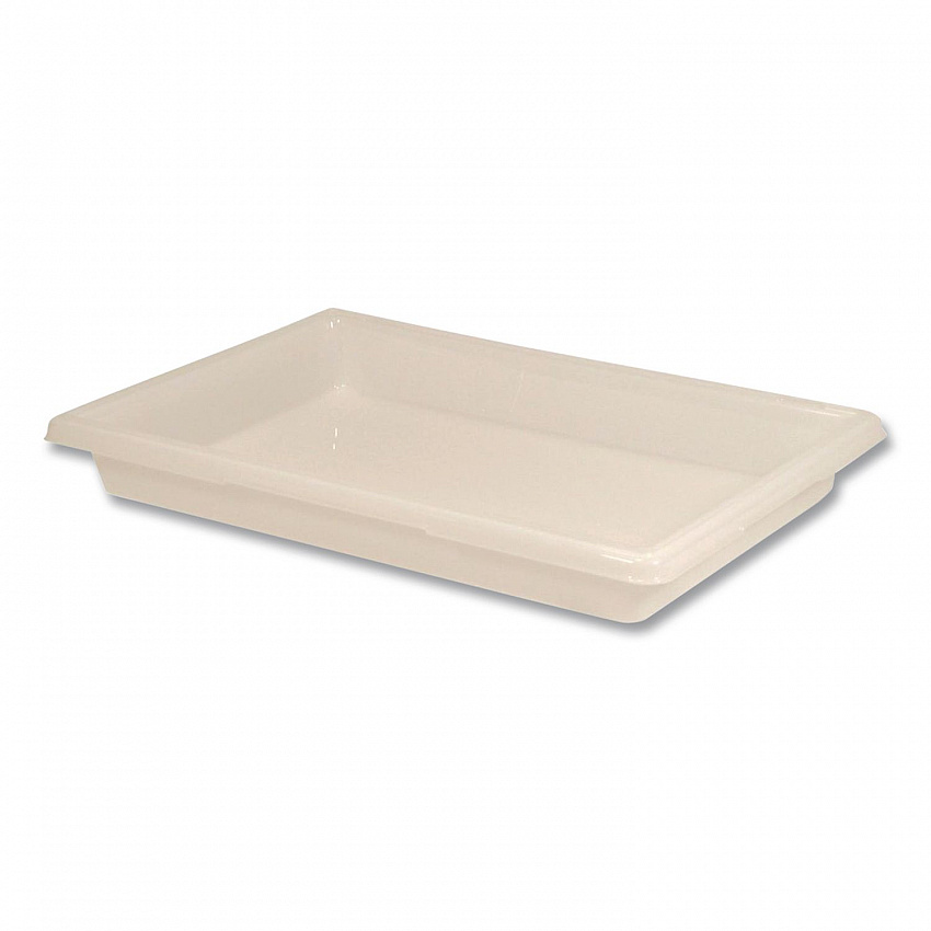 Food/Tote Boxes, 5 gal, 18 x 3.5 x 3.5, Plastic, White (FG350600WHT)
