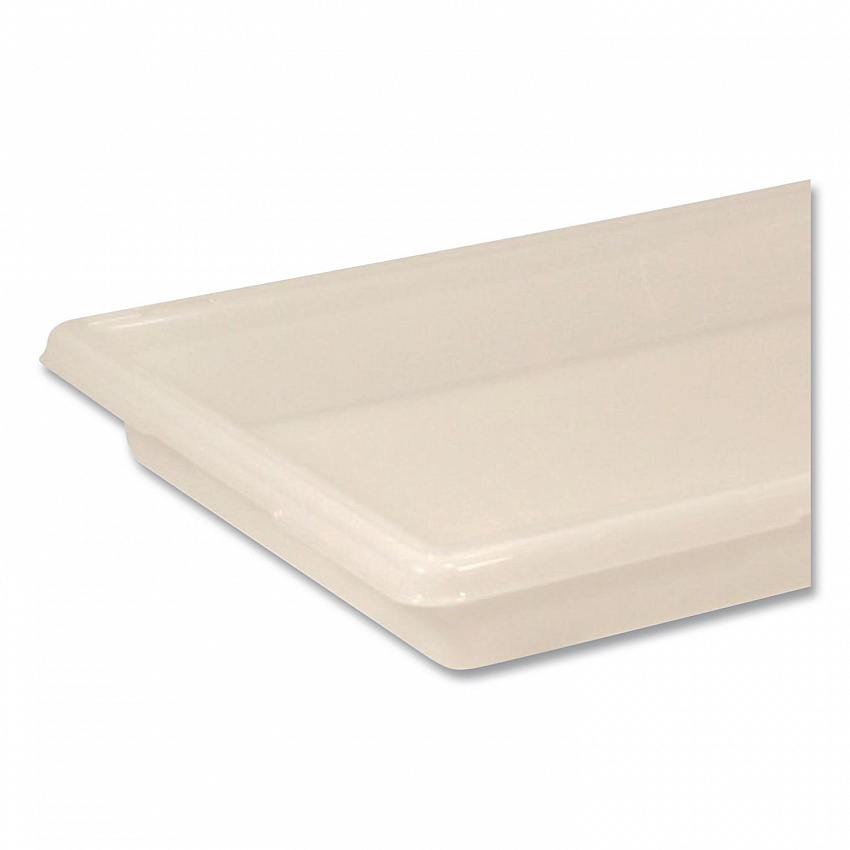 Food/Tote Boxes, 5 gal, 18 x 3.5 x 3.5, Plastic, White (FG350600WHT)