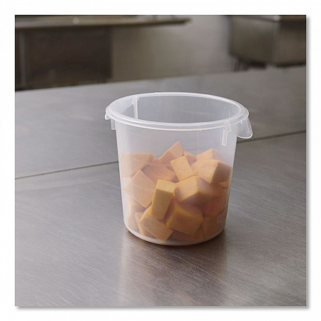 Round Storage Containers, 4 qt, 8.5
