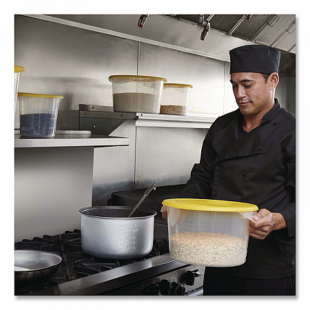 Round Storage Containers, 4 qt, 8.5