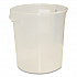 Round Storage Containers, 22 qt, 13.13