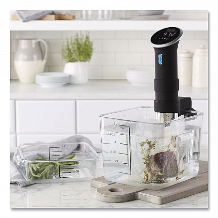 SpaceSaver Square Containers, 6 qt, 8.8 x 8.75 x 7, Plastic, Clear (FG630600CLR)