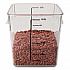 SpaceSaver Square Containers, 8 qt, 8.8 x 8.75 x 8.75, Plastic, Clear (FG630800CLR)