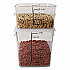 SpaceSaver Square Containers, 8 qt, 8.8 x 8.75 x 8.75, Plastic, Clear (FG630800CLR)