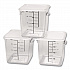 SpaceSaver Square Containers, 8 qt, 8.8 x 8.75 x 8.75, Plastic, Clear (FG630800CLR)
