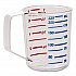 Bouncer Measuring Cup, 8 oz, Clear (FG321000CLR)