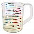 Bouncer Measuring Cup, 8 oz, Clear (FG321000CLR)