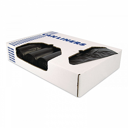 Linear Low Density Can Liners with AccuFit Sizing, 32 gal, 1.3 mil, 33