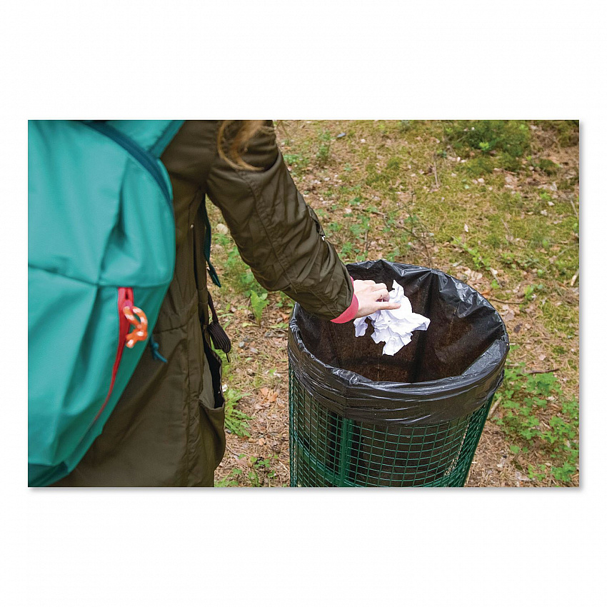Linear Low Density Can Liners with AccuFit Sizing, 32 gal, 1.3 mil, 33" x 44", Black, 20 Bags/Roll, 5 Rolls/Carton (H6644PKR01)