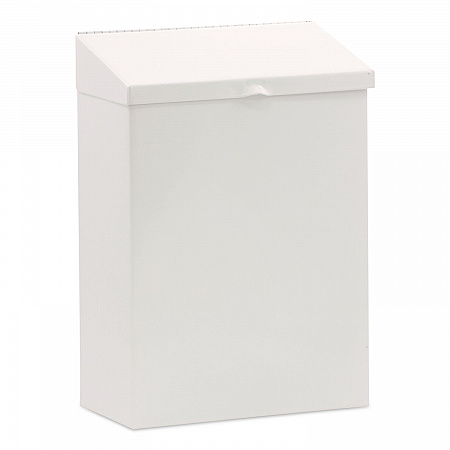 Feminine Hygiene Product Waste Receptacle, Metal, White (ND1W)