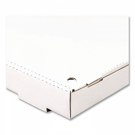 Corrugated Pizza Boxes, 12 x 12 x 1.97, White/Brown, 50/Carton (FPPBF12W)