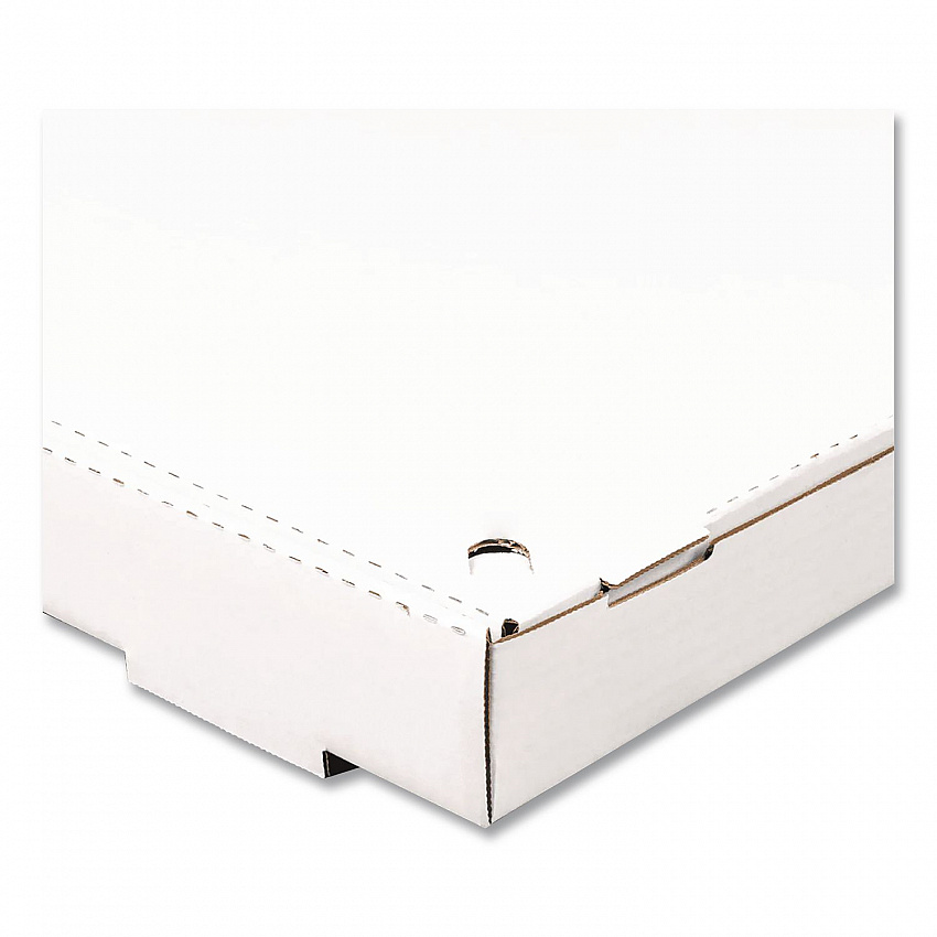 Corrugated Pizza Boxes, 12 x 12 x 1.97, White/Brown, 50/Carton (FPPBF12W)