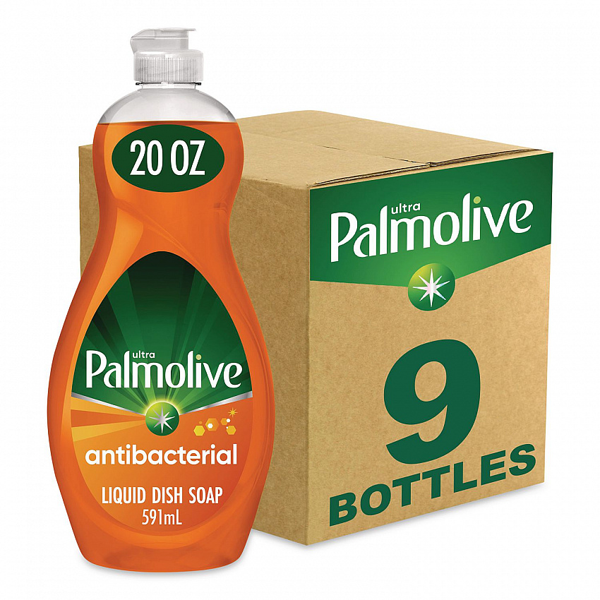 Ultra Antibacterial Dishwashing Liquid, 20 oz Bottle, 9/Carton (45038)