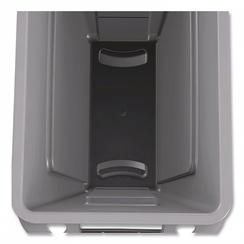 Slim Jim Waste Container, 16 gal, Resin, Dark Green (1955960)