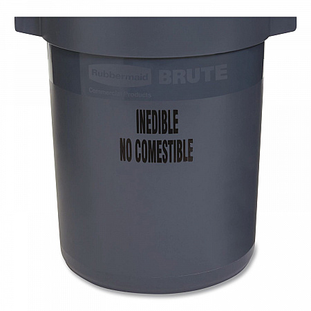 Food Handling BRUTE Container, 32 gal, Resin, Gray (FG263256GRAY)
